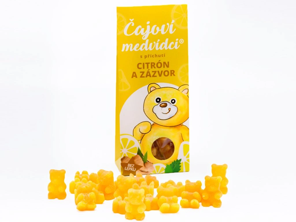 ČAJOVÍ MEDVÍDCI S PŘÍCHUTÍ CITRÓNU A ZÁZVORU