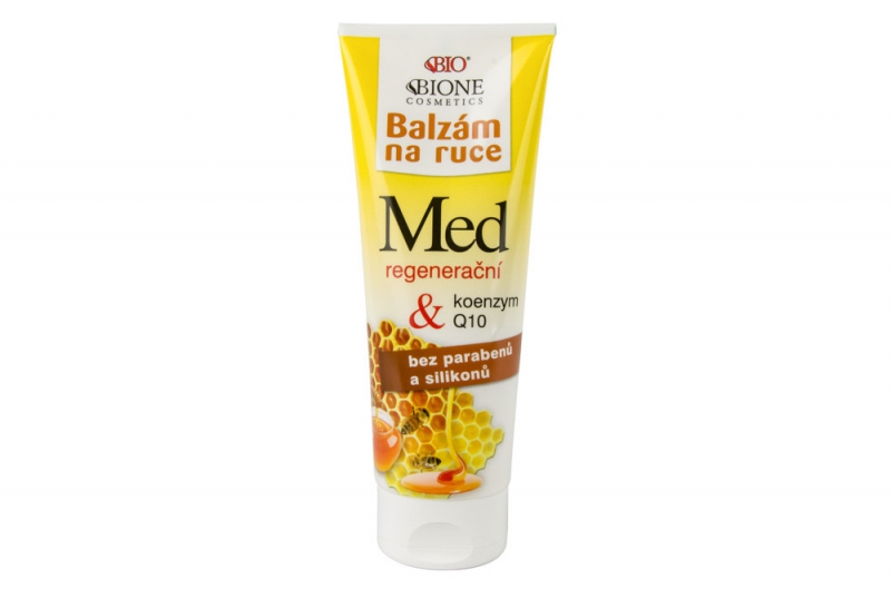Bione Cosmetics Balzám na ruce výživný Med + Q10 205 ml