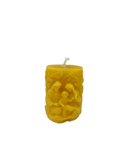 Svíčka ze včelího vosku Svatá rodina