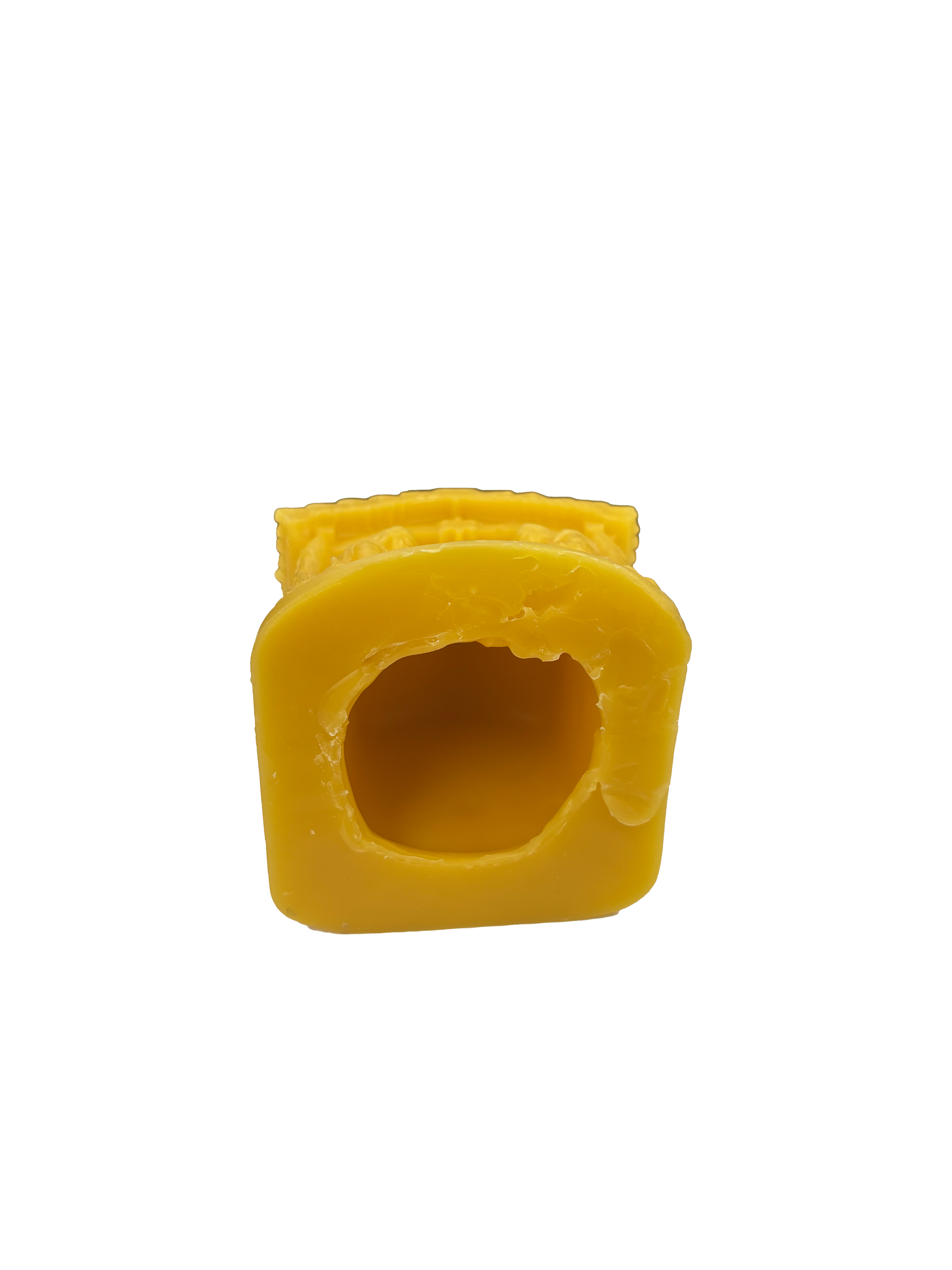 Velká ozdoba ze včelího vosku - cihlový betlém