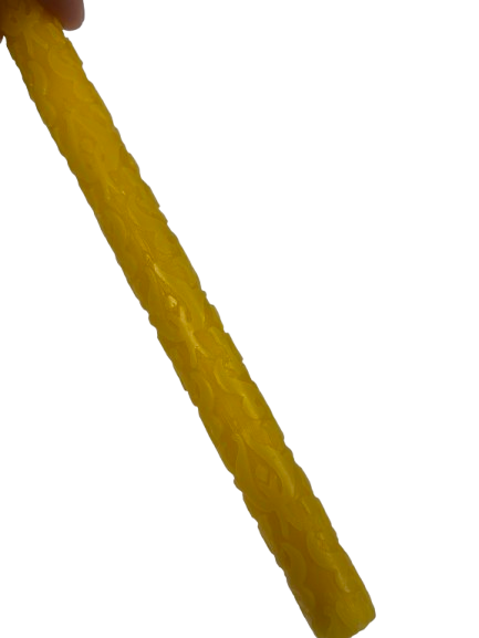 Svíčka ze včelího vosku - okrasná kulatá290 mm