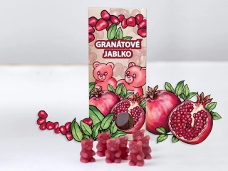 ČAJOVÍ MEDVÍDCI S PŘÍCHUTÍ GRANÁTOVÉHO JABLKA