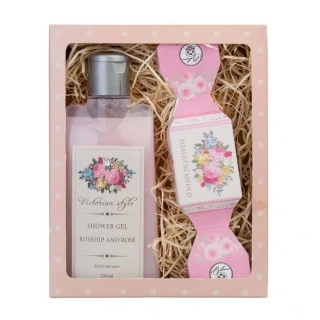 Kosmetická sada pro ženu Victorian Style – sprchový gel 200 ml a mýdlo 30 g