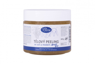 Tělový peeling se solí a medem - citronová tráva