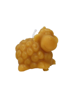 Svíčka ze včelího vosku - ovečka
